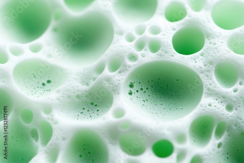 Wallpaper Mural macro close up of light green bath sponge bubbles texture Torontodigital.ca