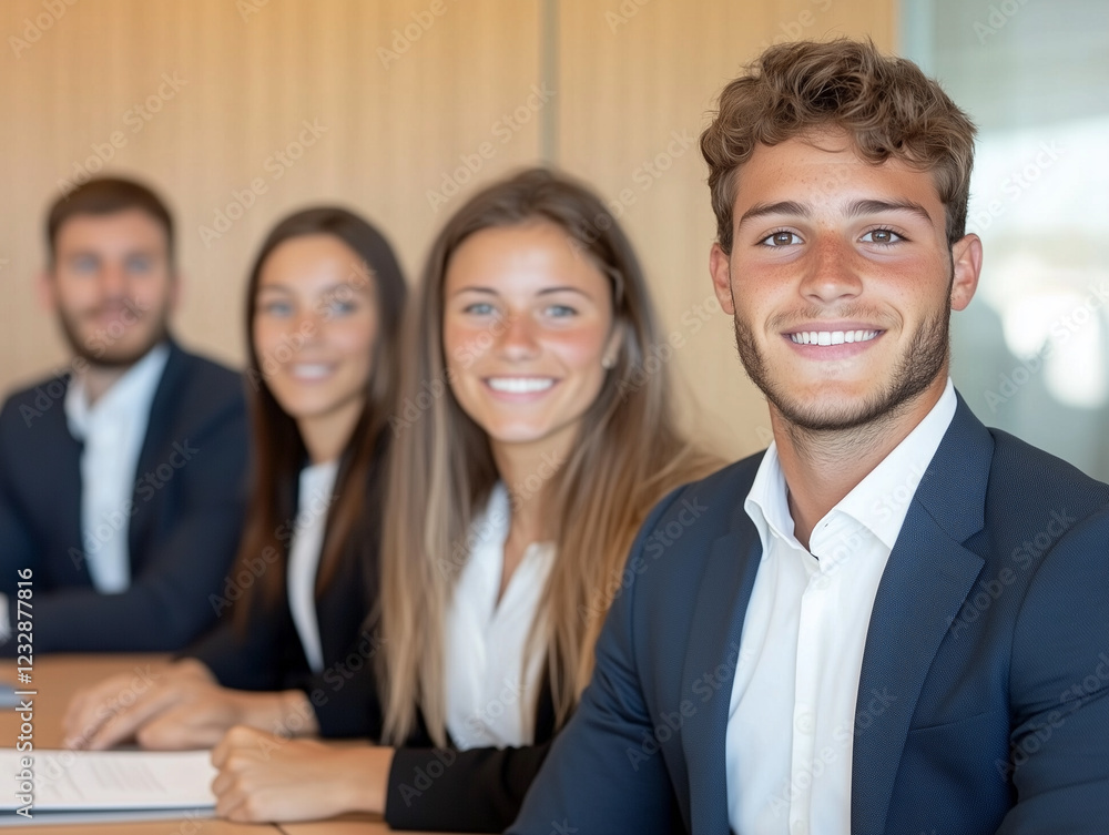 Young business people having a meeting in board room Young business people having a meeting in board room