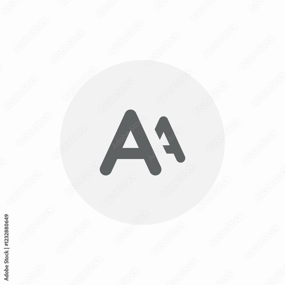text settings icon sign vector text settings icon sign vector