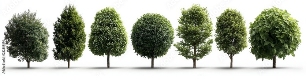 Tree in high definition on a white background Tree in high definition on a white background