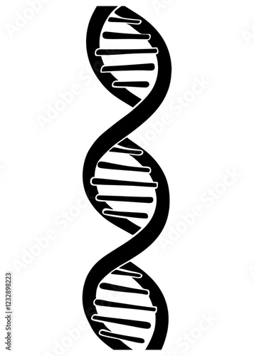 Rotating DNA, Genetic engineering scientific concept. rendered loopable animation of rotating DNA glowing molecule on blue background. Genetics concept. Animation rotation of model DNA