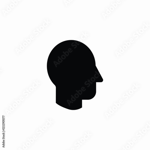 face head icon sign vector