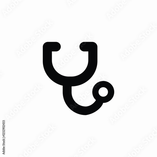 medical stethoscope icon sign vector