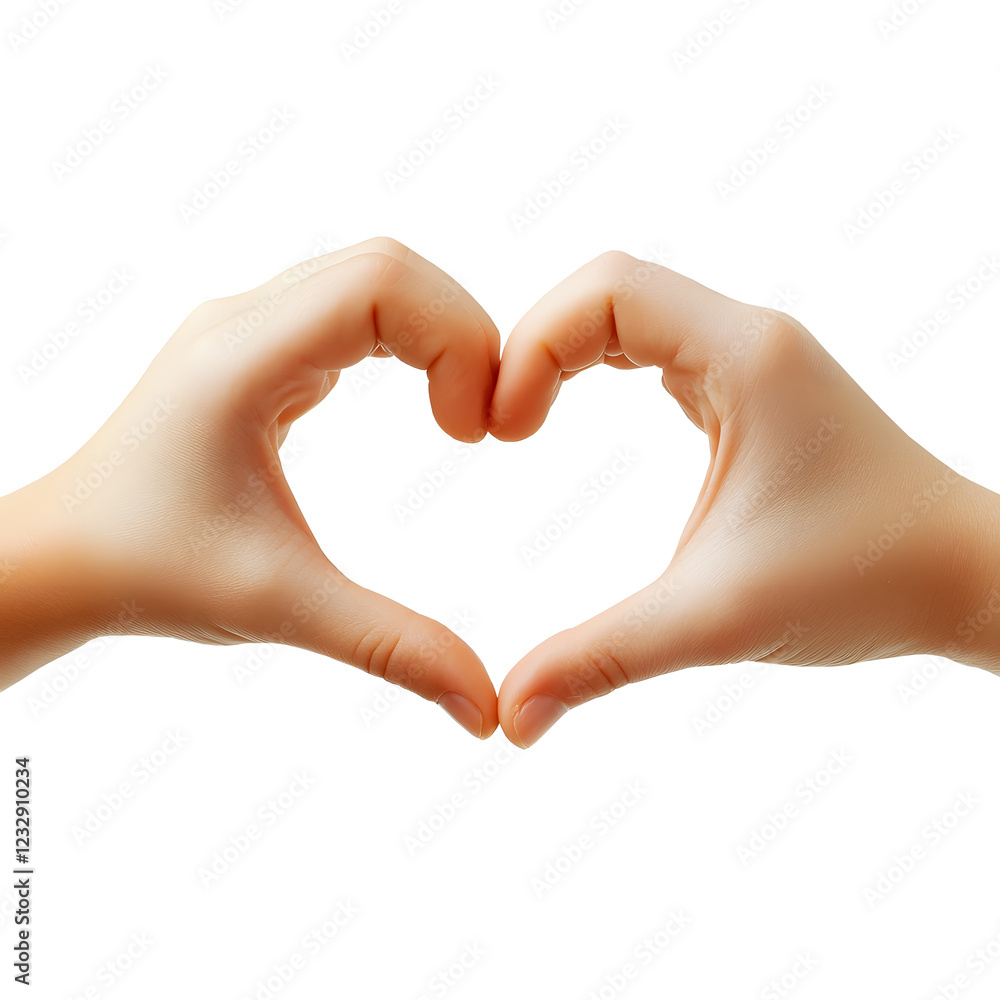 Two hands making a heart shape symbolizing love and connection, vector Two hands making a heart shape symbolizing love and connection, vector