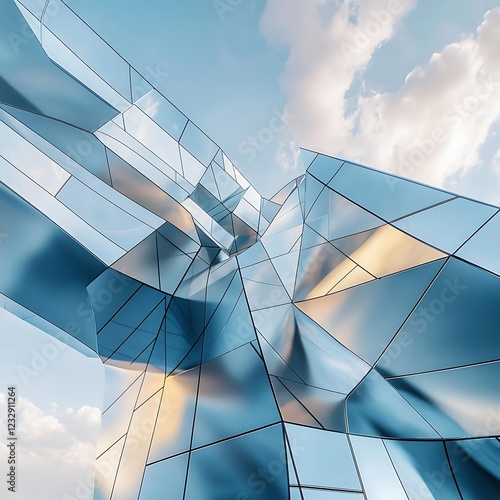 Stunning futuristic tower showcasing transparent glass facade and bold contemporary design