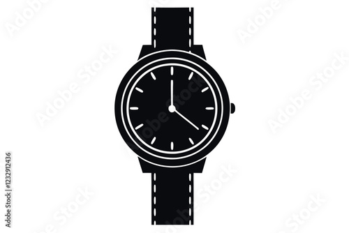 A watch on white background vector illustration