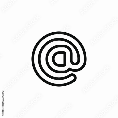 email address icon sign vector