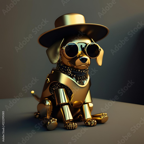 3d pirate with binoculars
