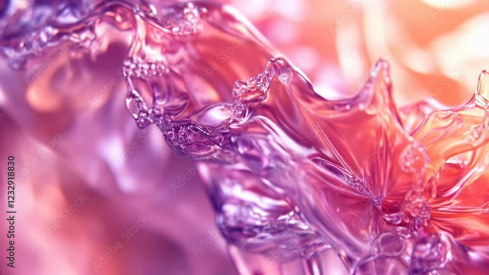 Dynamic swirling abstract liquids in vivid purple and orange hues with soft lighting Dynamic swirling abstract liquids in vivid purple and orange hues with soft lighting