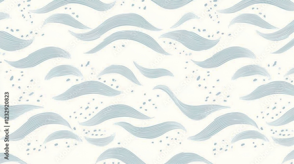 Light Blue Wavy Pattern on Soft White Background for Creative Projects Light Blue Wavy Pattern on Soft White Background for Creative Projects