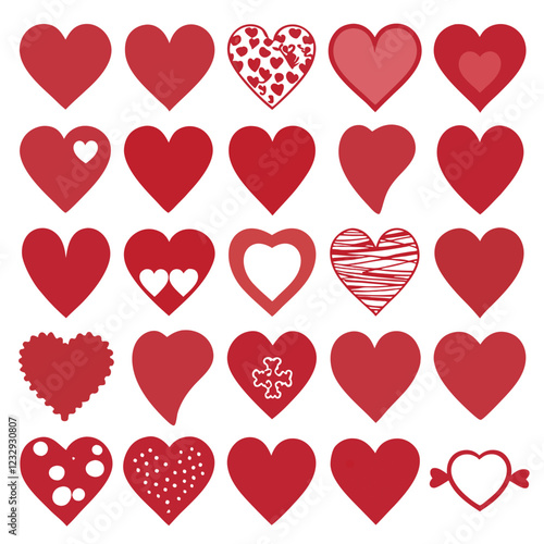 Heart Love Vector Illustration - Romantic & Elegant Design for Valentine’s Day
