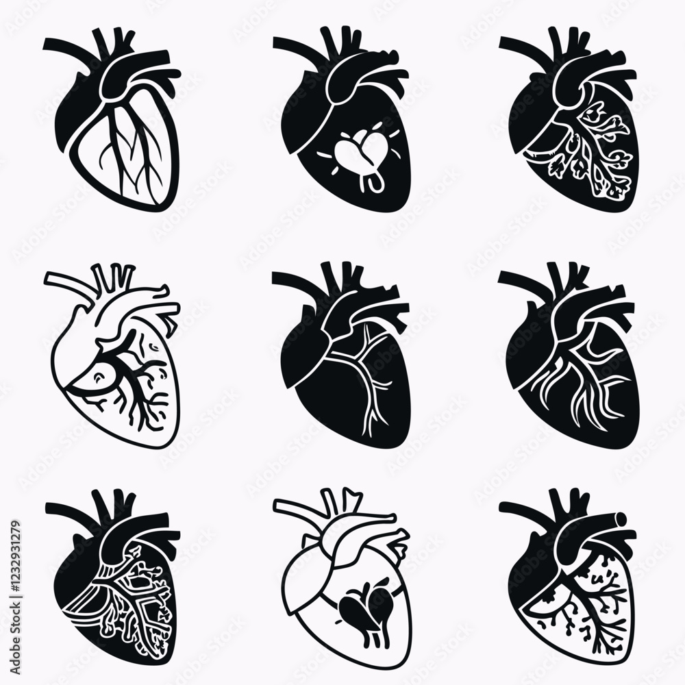 Fototapeta premium Heart Love Vector Illustration - Romantic & Elegant Design for Valentine’s Day