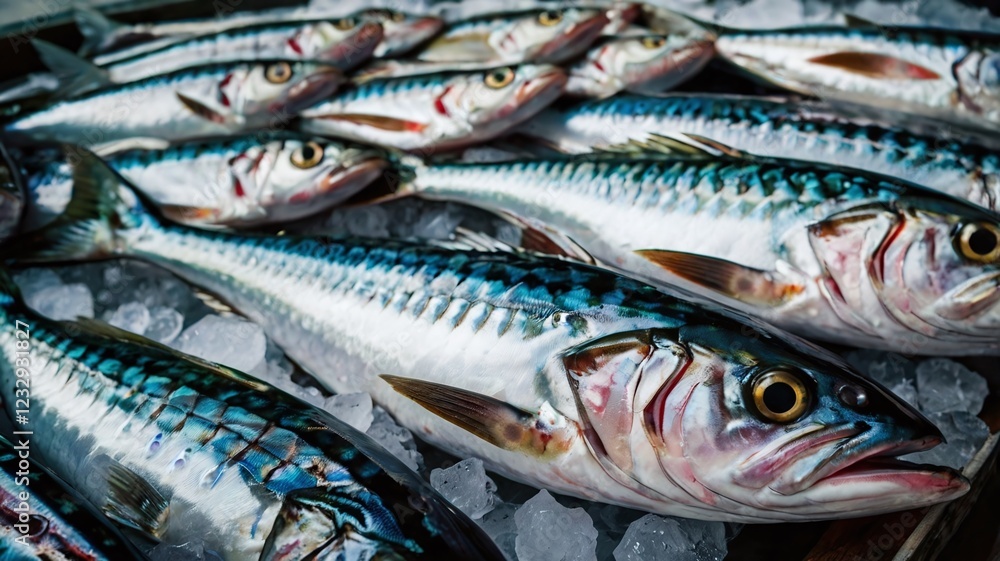 Saba Mackerel. Mackerel Fish. Fresh Fish. Mackerel for sale. Fish Market. Fish on ice. Saba Mackerel. Mackerel Fish. Fresh Fish. Mackerel for sale. Fish Market. Fish on ice.