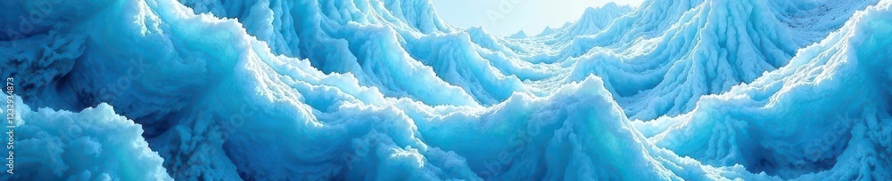 Fototapeta premium Abstract icy blue glacial texture, swirling patterns, abstract, pattern