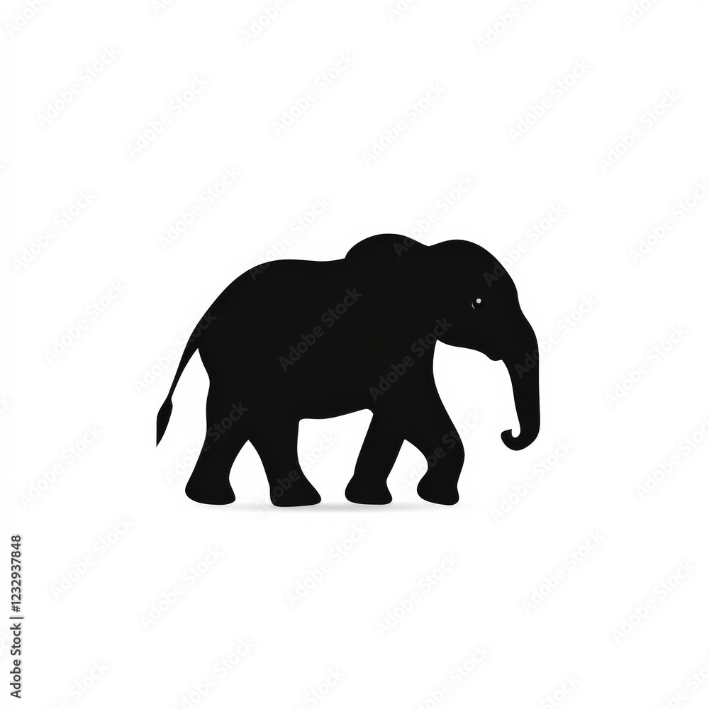 silhouette of an elephant walking silhouette of an elephant walking
