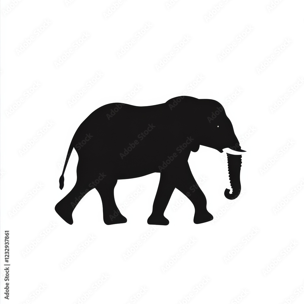 silhouette of an elephant walking silhouette of an elephant walking