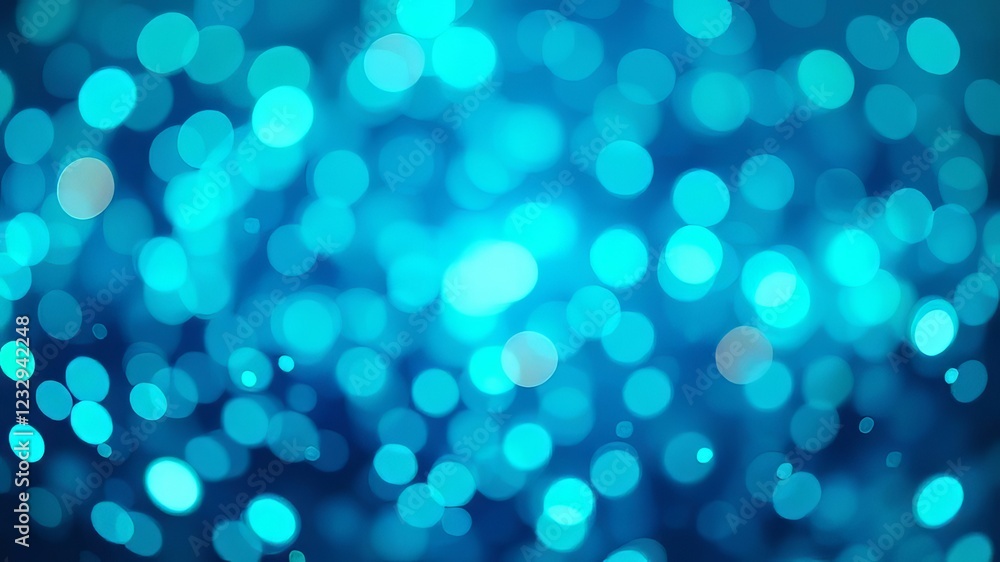 Blue Green Tech Particle Bokeh Background - Vibrant AI Art Blue Green Tech Particle Bokeh Background - Vibrant AI Art