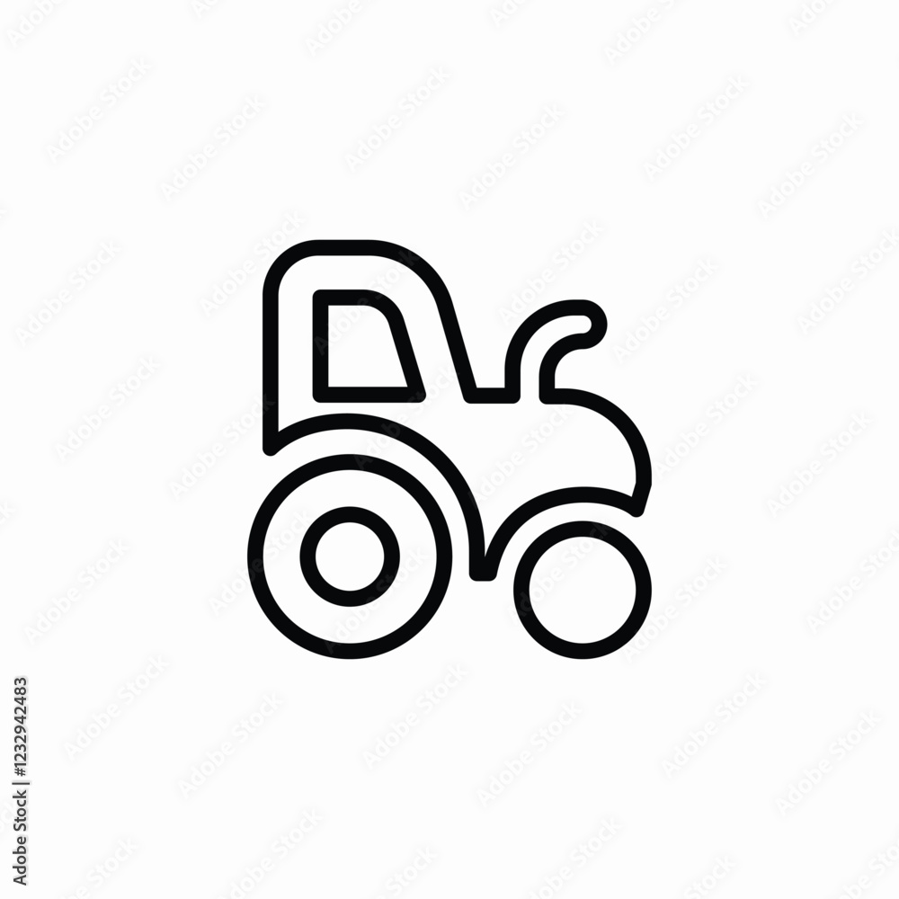 farm tractor vehicle icon sign vector farm tractor vehicle icon sign vector