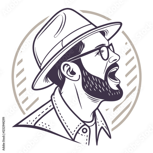Adobe Illustrator Artwork talking-hipster-head-icon.
