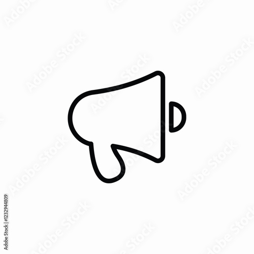 protest loudhailer icon sign vector