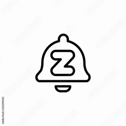 silent notification night mode icon sign vector