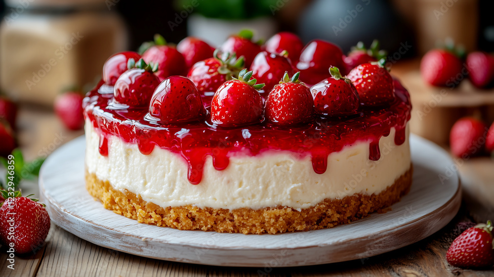A delicious Shortcake of Strawberry A delicious Shortcake of Strawberry