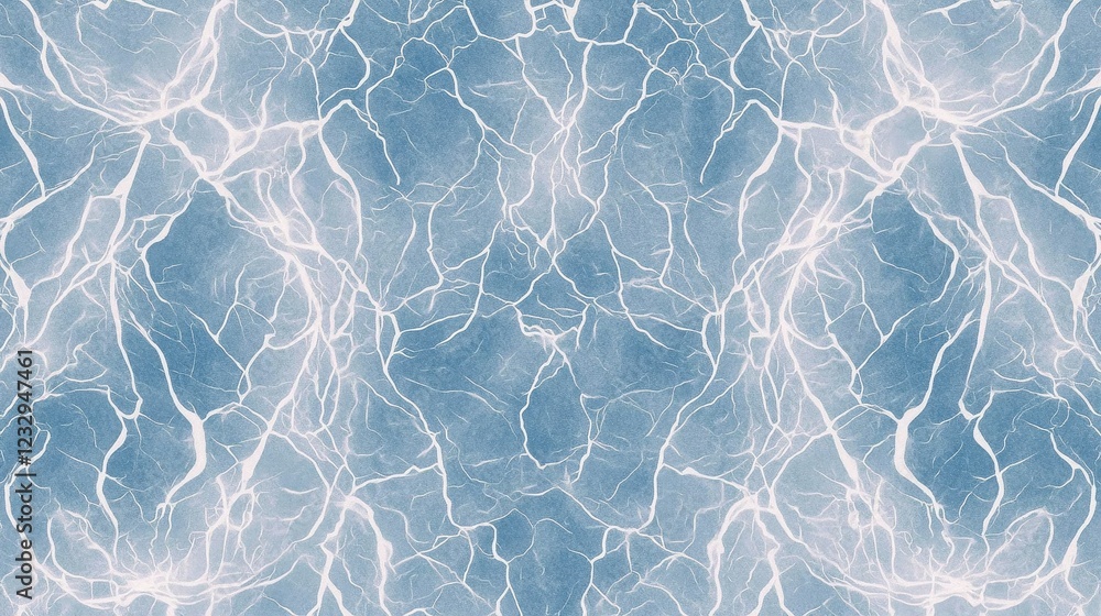 Obraz premium Abstract Blue Background with Bright Lightning Stripes and Patterns