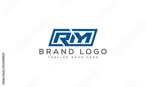 letter RM logo design vector template design for brand.