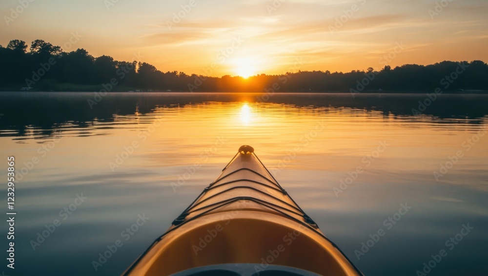 Kayaking at Sunrise: A Serene Lake Escape Kayaking at Sunrise: A Serene Lake Escape