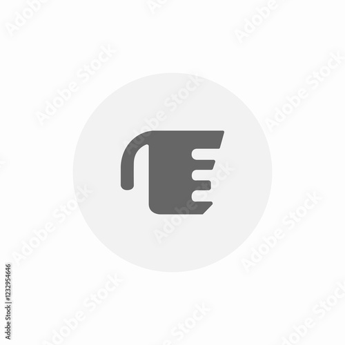 liquid measuring cup icon sign vector