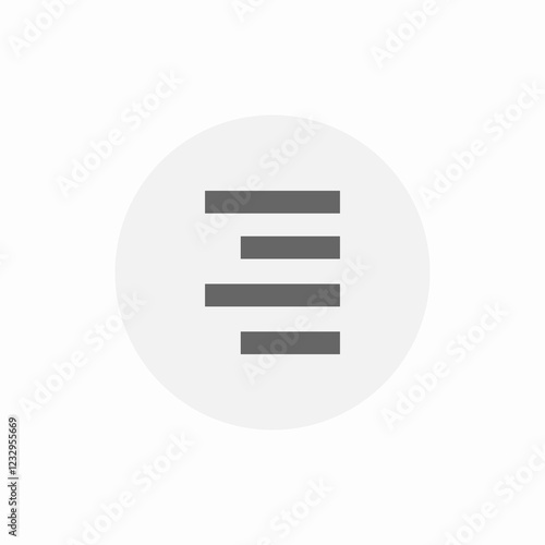 right side captions icon sign vector