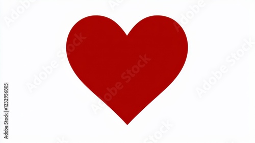 Single Red Heart on a White Textured Canvas Free Download Single Red Heart on a White Textured Canvas - GFXLoad