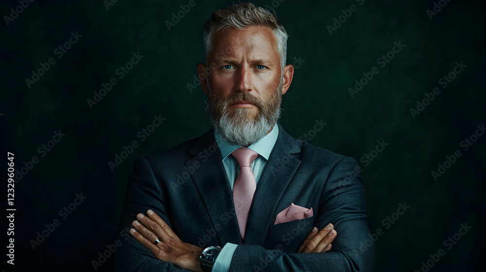 Confident businessman portrait, dark background (1) Confident businessman portrait, dark background (1)