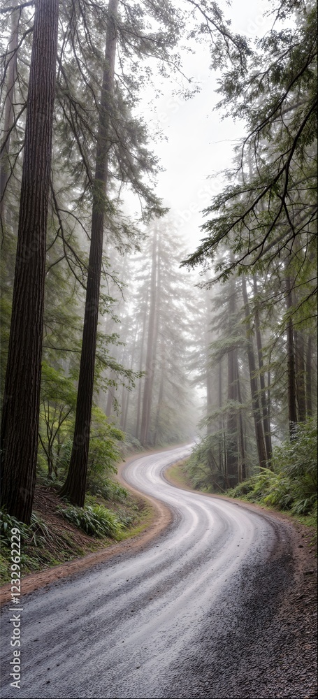 Fototapeta premium A Road through the Forest v1 01