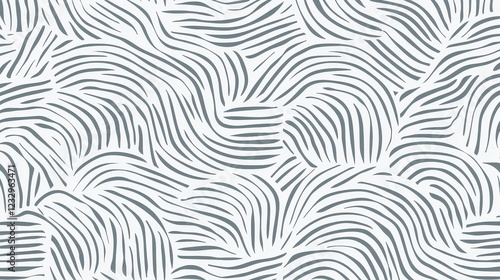 Abstract Line Pattern with Fluid Wave Design for Modern Decor