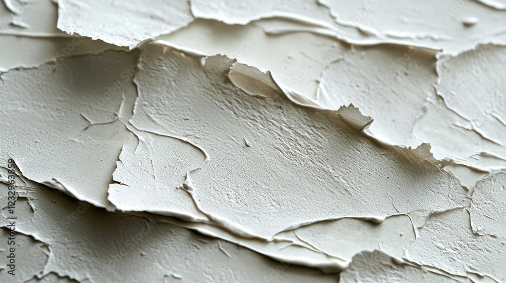 Peeling paint texture, close-up, indoor wall, light background, design element Peeling paint texture, close-up, indoor wall, light background, design element