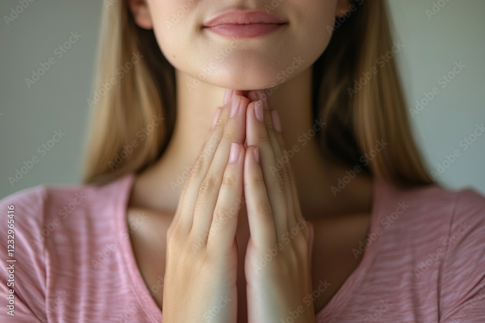 Young woman applying skincare cream to her face Young woman applying skincare cream to her face
