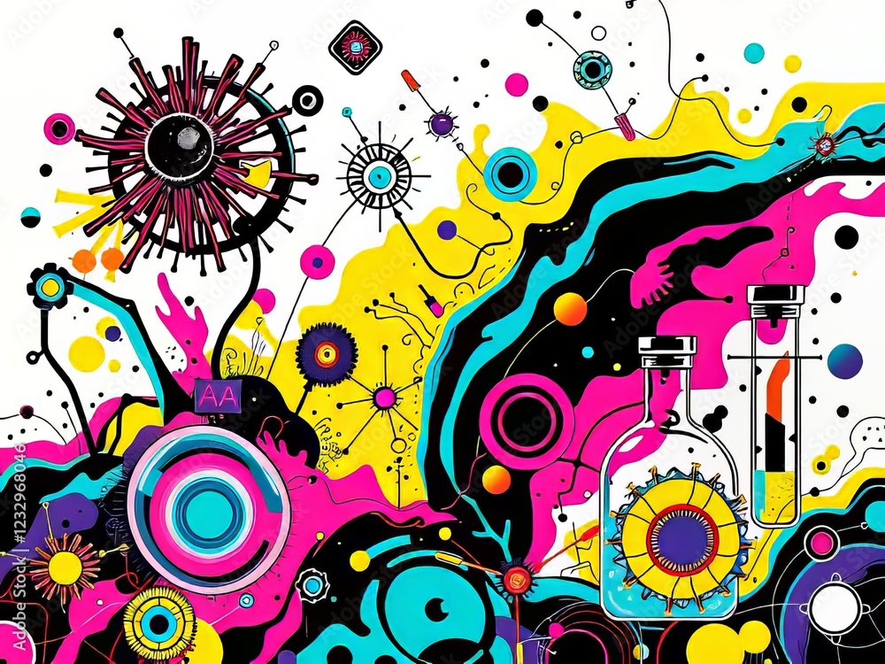 Vibrant Science Lab Backgrounds - Abstract Patterns Vibrant Science Lab Backgrounds - Abstract Patterns