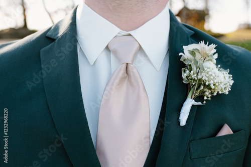 Suit with Boutonniere