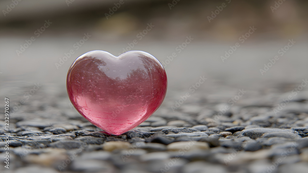 Obraz premium Attributes of lovers. Hearts, flowers, candles.