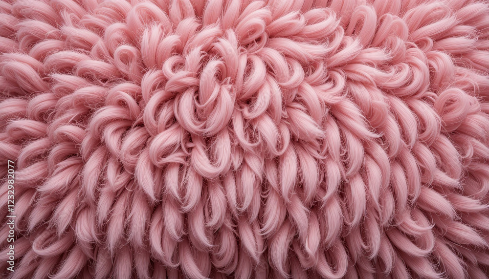 A close-up view reveals a soft pink textile with fluffy, looping fibers, perfect for adding warmth and comfort to a stylish living space. Ideal for home decor enthusiasts A close-up view reveals a soft pink textile with fluffy, looping fibers, perfect for adding warmth and comfort to a stylish living space. Ideal for home decor enthusiasts