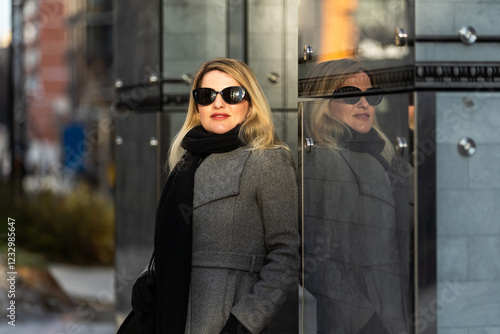  Women on the street in Paris. photo