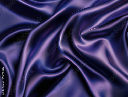 Wallpaper Mural Silk satin fabric in dark blue, purple color. The luxury of premium elegant beauty.
 Torontodigital.ca