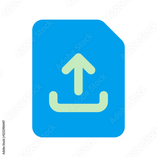 file upload duo tone icon