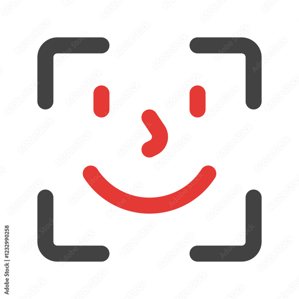 face id flat icon face id flat icon