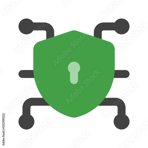 cyber security flat icon