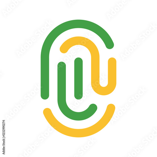 fingerprint flat icon