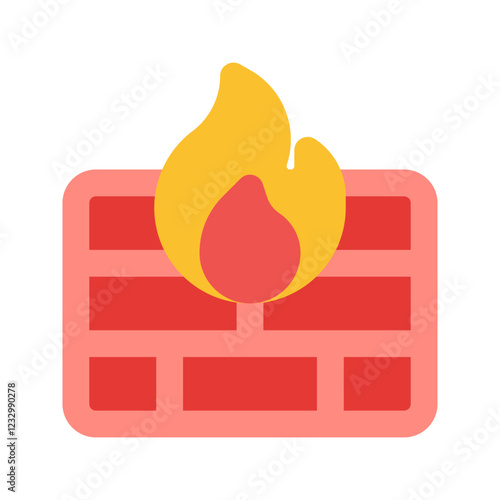 firewall flat icon