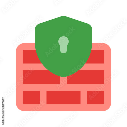 firewall flat icon