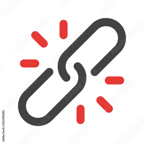 unlink flat icon